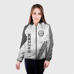 Куртка с капюшоном женская Bayern - white gradient вертикально, цвет: 3D-черный — фото 2