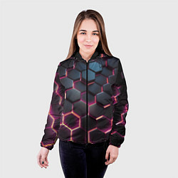 Куртка с капюшоном женская Киберсоты, цвет: 3D-черный — фото 2