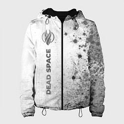 Куртка с капюшоном женская Dead Space - white gradient по-вертикали, цвет: 3D-черный