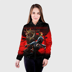 Куртка с капюшоном женская Assassins Creed Тени, цвет: 3D-черный — фото 2