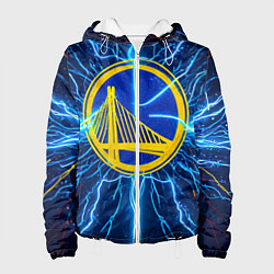 Куртка с капюшоном женская Голден Стэйт Уорриорз в разрядах молнии, цвет: 3D-белый