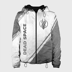Куртка с капюшоном женская Dead Space - white gradient вертикально, цвет: 3D-черный