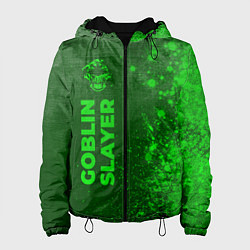Куртка с капюшоном женская Goblin Slayer - green gradient по-вертикали, цвет: 3D-черный