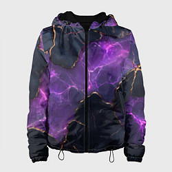 Женская куртка Фиолетовый разлом с молниями