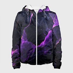Женская куртка Фиолетово-черная объемная текстура