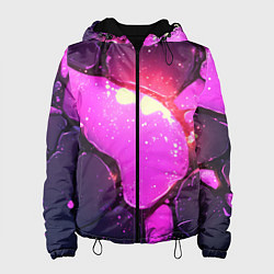 Женская куртка Розовая текстура разлом плит