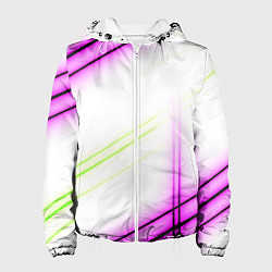 Женская куртка Green white pink line
