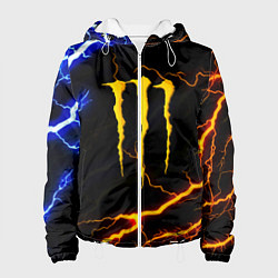 Куртка с капюшоном женская Monster energy storm, цвет: 3D-белый