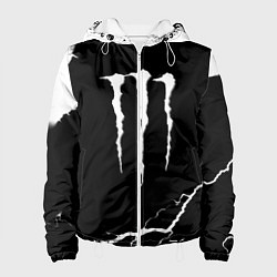 Куртка с капюшоном женская Monster energy storm energy, цвет: 3D-белый
