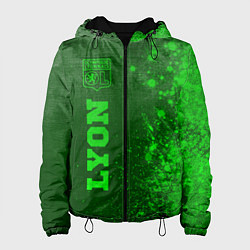 Куртка с капюшоном женская Lyon - green gradient по-вертикали, цвет: 3D-черный