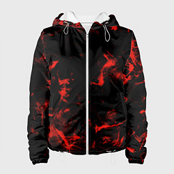 Куртка с капюшоном женская Color red black, цвет: 3D-белый