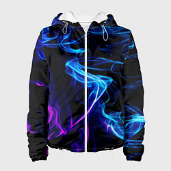 Куртка с капюшоном женская Color blue pink, цвет: 3D-белый