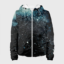 Женская куртка Черно-синий текстурный фон