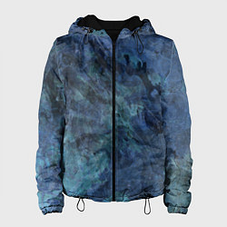 Женская куртка Абстракция - dark blue sea stone