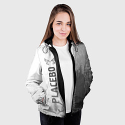 Куртка с капюшоном женская Placebo - white gradient по-вертикали, цвет: 3D-черный — фото 2