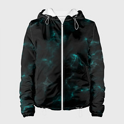 Женская куртка Color black turquoise