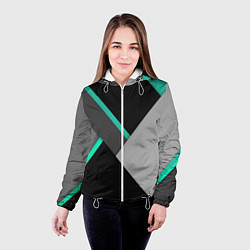 Куртка с капюшоном женская Multicoloured, цвет: 3D-белый — фото 2