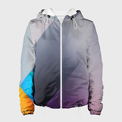 Куртка с капюшоном женская Color grey with stripes, цвет: 3D-белый