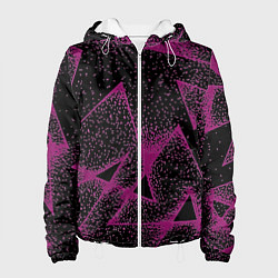 Куртка с капюшоном женская The triangle is pink, цвет: 3D-белый