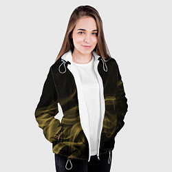 Куртка с капюшоном женская Color smoke yellow, цвет: 3D-белый — фото 2