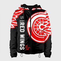 Куртка с капюшоном женская Detroit Red Wings team, цвет: 3D-черный