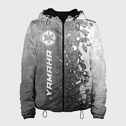 Куртка с капюшоном женская Yamaha - grey gradient по-вертикали, цвет: 3D-черный