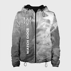 Куртка с капюшоном женская Watch Dogs - grey gradient по-вертикали, цвет: 3D-черный