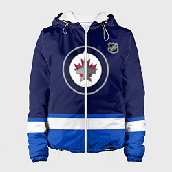 Куртка с капюшоном женская Виннипег Джетс хоккей, цвет: 3D-белый