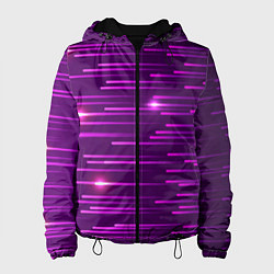 Женская куртка Цветные светящиеся полосы