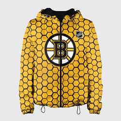 Женская куртка Бостон Брюинз - желтые соты