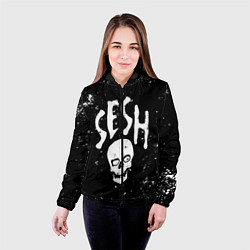 Куртка с капюшоном женская Sesh, цвет: 3D-черный — фото 2