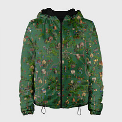 Куртка с капюшоном женская Земли Крепости - Герои 3, цвет: 3D-черный