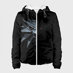 Куртка с капюшоном женская Зверь в полумраке - Ведьмак 3, цвет: 3D-белый