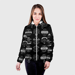 Куртка с капюшоном женская Easter holidays, цвет: 3D-белый — фото 2