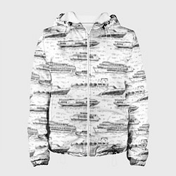 Куртка с капюшоном женская Корабли на Неве, цвет: 3D-белый