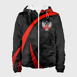 Куртка с капюшоном женская Федерация бокса - камуфляж, цвет: 3D-белый