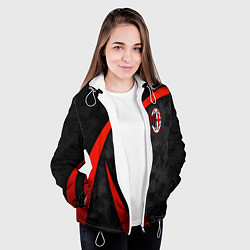 Куртка с капюшоном женская Камуфляж - ФК Милан, цвет: 3D-белый — фото 2