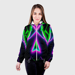 Куртка с капюшоном женская Multicolored colorful color, цвет: 3D-белый — фото 2