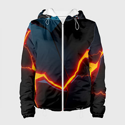 Куртка с капюшоном женская Plate split, цвет: 3D-белый