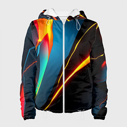 Куртка с капюшоном женская Multicoloured neon, цвет: 3D-белый