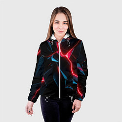 Куртка с капюшоном женская Neon multicolored, цвет: 3D-белый — фото 2