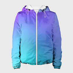 Куртка с капюшоном женская Color multi-colored gradient, цвет: 3D-белый