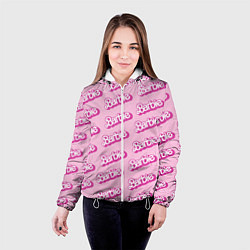 Куртка с капюшоном женская Barbie Pattern, цвет: 3D-белый — фото 2