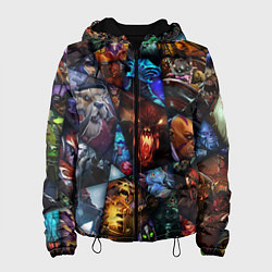 Куртка с капюшоном женская Dota 2: All Pick, цвет: 3D-черный