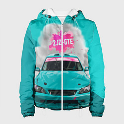 Куртка с капюшоном женская 2 JZ GTE, цвет: 3D-белый