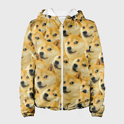 Куртка с капюшоном женская Doge, цвет: 3D-белый