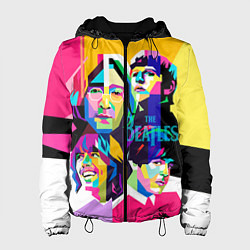 Куртка с капюшоном женская The Beatles: Poly-art, цвет: 3D-черный