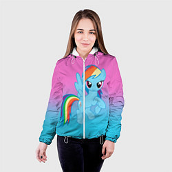 Куртка с капюшоном женская My Little Pony, цвет: 3D-белый — фото 2