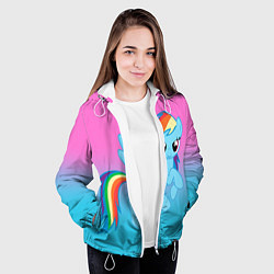 Куртка с капюшоном женская My Little Pony, цвет: 3D-белый — фото 2