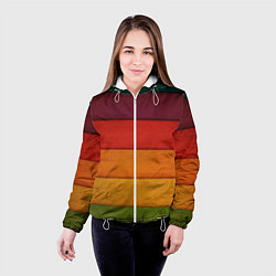 Куртка с капюшоном женская Colored fence цвета 3D-белый — фото 2